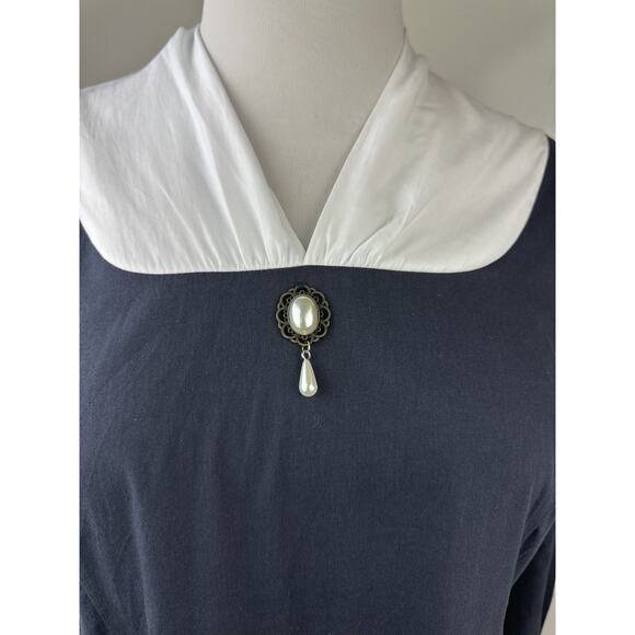 Scarlet Darkness Colonial Prairie Renaissance Ren Fair Costume Dress Cosplay 2XL - Picture 4 of 15